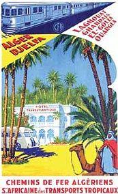 Affiche ancienne d\'Algérie, Tunisie et Maroc ... (Publicité, Propagande, Tourisme)
