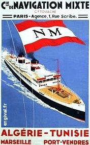 Affiche ancienne d\'Algérie, Tunisie et Maroc ... (Publicité, Propagande, Tourisme)