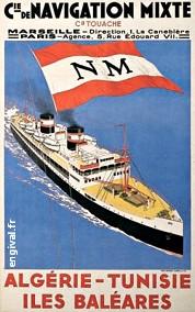 Affiche ancienne d\'Algérie, Tunisie et Maroc ... (Publicité, Propagande, Tourisme)