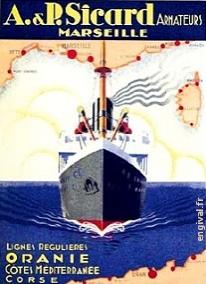 Affiche ancienne d\'Algérie, Tunisie et Maroc ... (Publicité, Propagande, Tourisme)