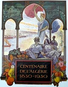 Affiche ancienne d\'Algérie, Tunisie et Maroc ... (Publicité, Propagande, Tourisme)