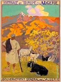 Affiche ancienne d\'Algérie, Tunisie et Maroc ... (Publicité, Propagande, Tourisme)