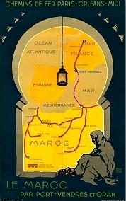 Affiche ancienne d\'Algérie, Tunisie et Maroc ... (Publicité, Propagande, Tourisme)