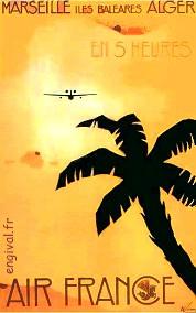 Affiche de la France Coloniale d\'Algérie, Tunisie et Maroc ... (Publicité, Propagande, Tourisme)