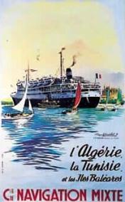 Affiche de la France Coloniale d\'Algérie, Tunisie et Maroc ... (Publicité, Propagande, Tourisme)
