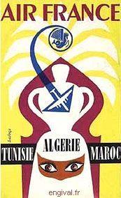 Affiche de la France Coloniale d\'Algérie, Tunisie et Maroc ... (Publicité, Propagande, Tourisme)