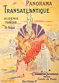 Affiche de la France Coloniale d\'Algérie, Tunisie et Maroc ... (Publicité, Propagande, Tourisme)