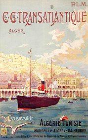 Affiche de la France Coloniale d\'Algérie, Tunisie et Maroc ... (Publicité, Propagande, Tourisme)