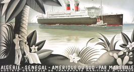 Affiche française de propagande coloniale (Algérie, Tunisie, Maroc)