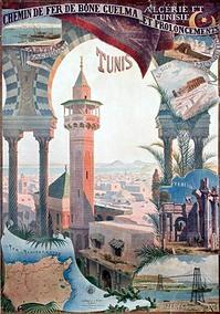 Affiche française de propagande coloniale (Algérie, Tunisie, Maroc)