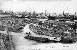 Ancienne photo d\'Alger  Le port