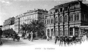 Ancienne photo d\'Alger  Le théatre