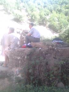 Endroits de baignade dans la rivière d'El Kantina Yabous