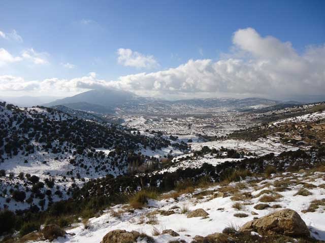 جبل شليا في فصل الشتاء الثلوج تغطي كل شيء