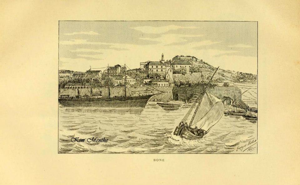 Bone  Vieux livre relatant l'Algérie