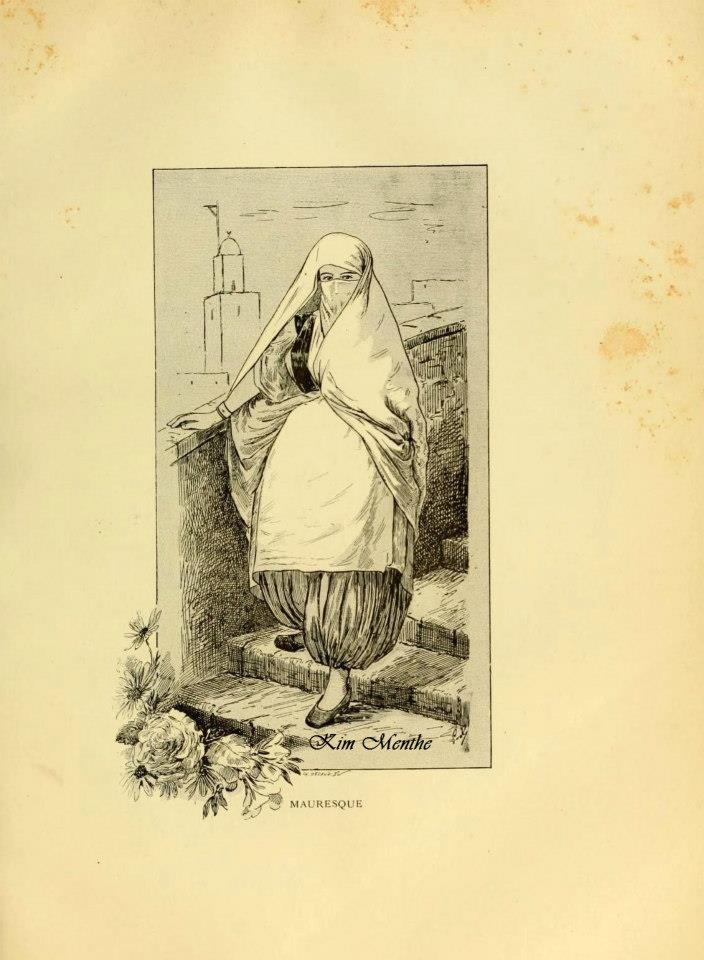 Mauresque  Vieux livre relatant l'Algérie