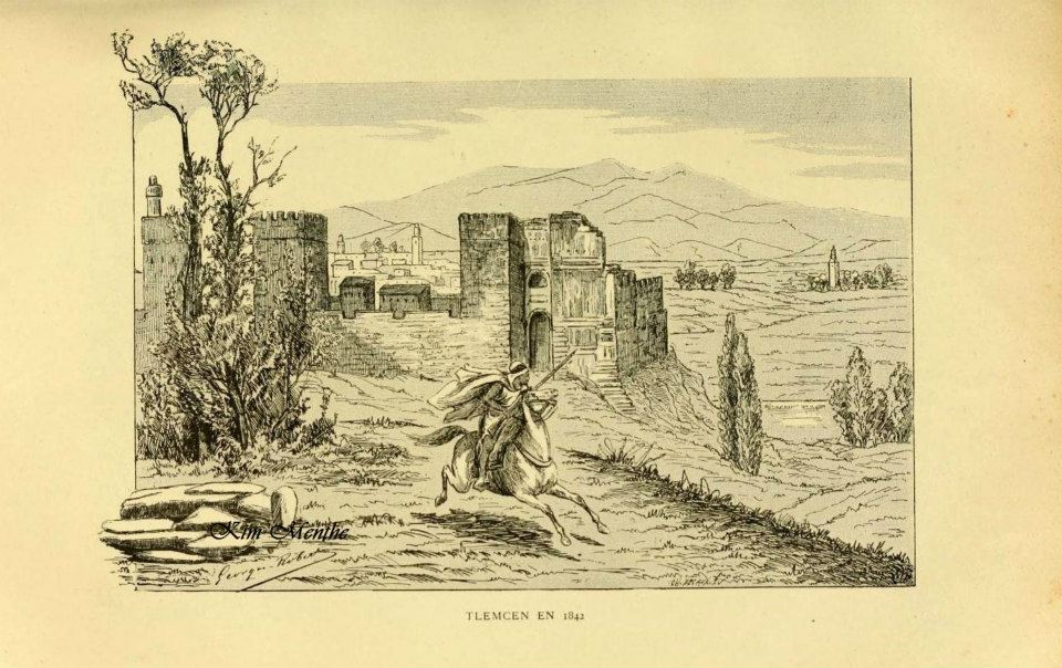 Tlemcen en 1842, Vieux livre relatant l'Algérie