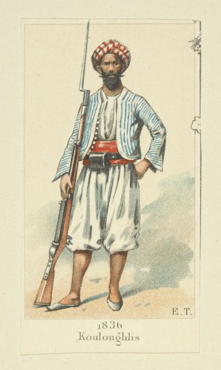 Guerrier Ottoman Koulouglis (métisse arabe et Turc principalement parfois métisse turc et berbère )