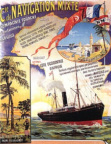 Affiche ancienne d'Algérie, Tunisie et Maroc ... (Publicité, Propagande, Tourisme)