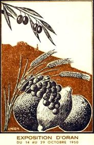 Affiche ancienne d'Algérie, Tunisie et Maroc ... (Publicité, Propagande, Tourisme)