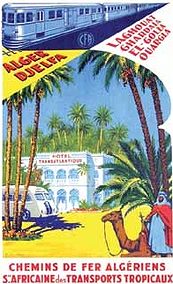 Affiche ancienne d'Algérie, Tunisie et Maroc ... (Publicité, Propagande, Tourisme)