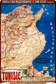 Affiche ancienne d'Algérie, Tunisie et Maroc ... (Publicité, Propagande, Tourisme)