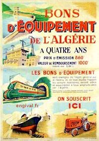 Affiche ancienne d'Algérie, Tunisie et Maroc ... (Publicité, Propagande, Tourisme)