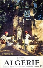 Affiche ancienne d'Algérie, Tunisie et Maroc ... (Publicité, Propagande, Tourisme)