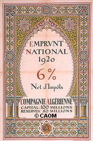 Affiche ancienne d'Algérie, Tunisie et Maroc ... (Publicité, Propagande, Tourisme)