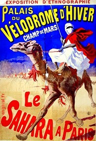 Affiche ancienne d'Algérie, Tunisie et Maroc ... (Publicité, Propagande, Tourisme)