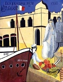 Affiche ancienne d'Algérie, Tunisie et Maroc ... (Publicité, Propagande, Tourisme)