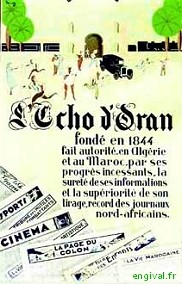 Affiche ancienne d'Algérie, Tunisie et Maroc ... (Publicité, Propagande, Tourisme)