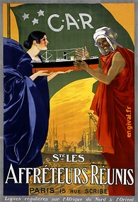 Affiche ancienne d'Algérie, Tunisie et Maroc ... (Publicité, Propagande, Tourisme)