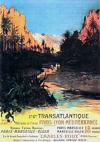 Affiche de la France Coloniale d'Algérie, Tunisie et Maroc ... (Publicité, Propagande, Tourisme)