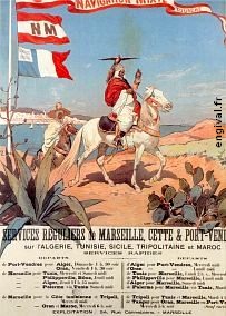 Affiche de la France Coloniale d'Algérie, Tunisie et Maroc ... (Publicité, Propagande, Tourisme)