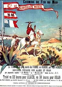 Affiche de la France Coloniale d'Algérie, Tunisie et Maroc ... (Publicité, Propagande, Tourisme)