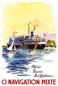Affiche de la France Coloniale d'Algérie, Tunisie et Maroc ... (Publicité, Propagande, Tourisme)