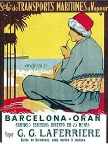 Affiche de la France Coloniale d'Algérie, Tunisie et Maroc ... (Publicité, Propagande, Tourisme)