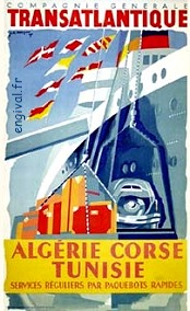 Affiche de la France Coloniale d'Algérie, Tunisie et Maroc ... (Publicité, Propagande, Tourisme)