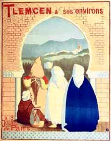 Affiche de la France Coloniale d'Algérie, Tunisie et Maroc ... (Publicité, Propagande, Tourisme)