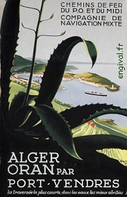 Affiche de la France Coloniale d'Algérie, Tunisie et Maroc ... (Publicité, Propagande, Tourisme)