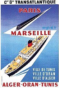 Affiche de la France Coloniale d'Algérie, Tunisie et Maroc ... (Publicité, Propagande, Tourisme)