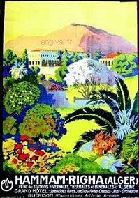 Affiche de la France Coloniale d'Algérie, Tunisie et Maroc ... (Publicité, Propagande, Tourisme)