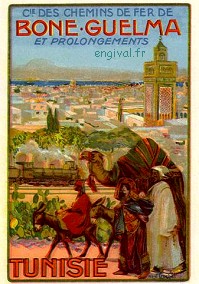 Affiche de la France Coloniale d'Algérie, Tunisie et Maroc ... (Publicité, Propagande, Tourisme)