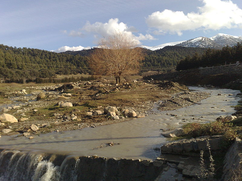 الواد الكبير بيابوس في النقطة المسماة بولزازن في فصل الشتاء
