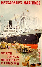 Affiche française de propagande coloniale (Algérie, Tunisie, Maroc)