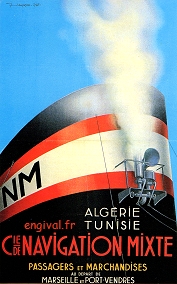 Affiche française de propagande coloniale (Algérie, Tunisie, Maroc)