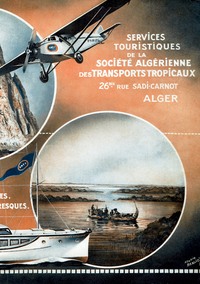 Affiche française de propagande coloniale (Algérie, Tunisie, Maroc)