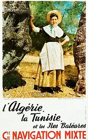 Affiche française de propagande coloniale (Algérie, Tunisie, Maroc)