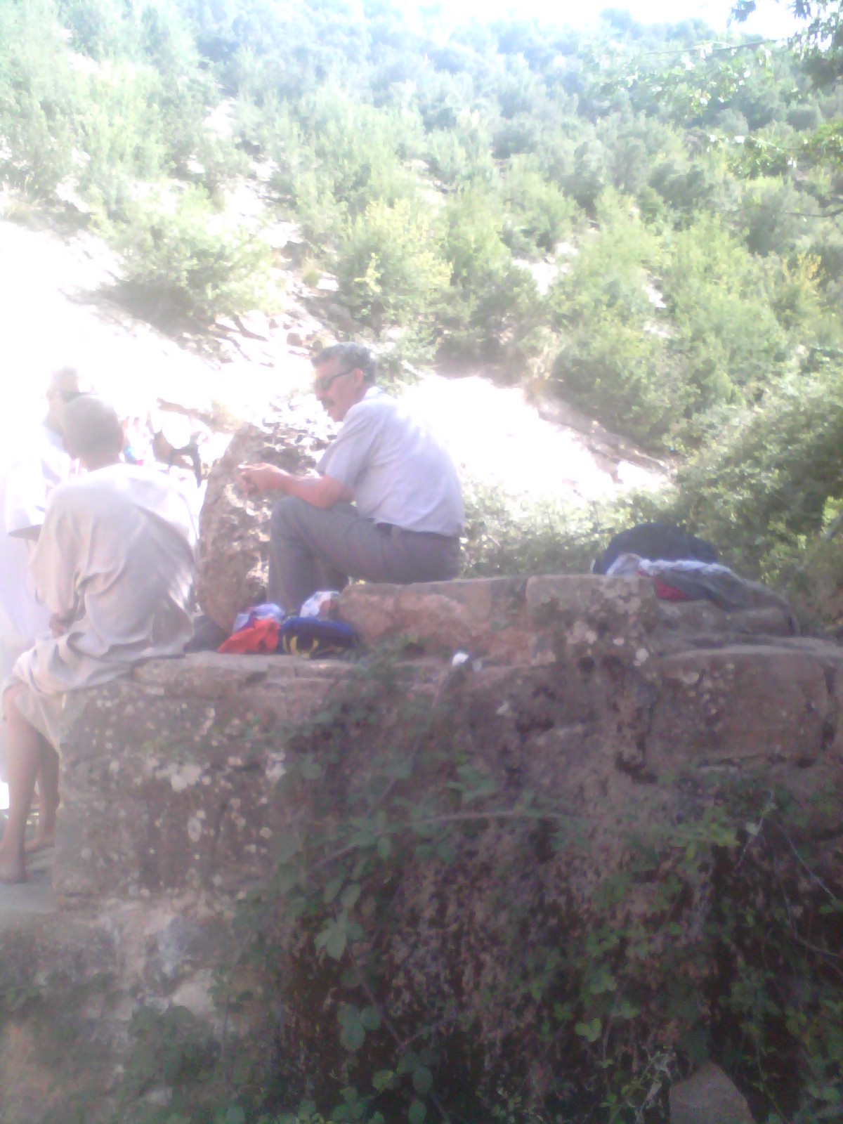 Endroits de baignade dans la rivière d'El Kantina Yabous